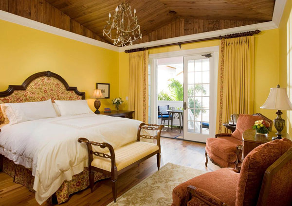 اتاق خواب زرد - رنگ اتاق خواب عروس