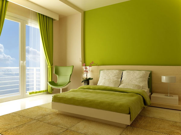 اتاق خواب سبز - رنگ اتاق خواب عروس