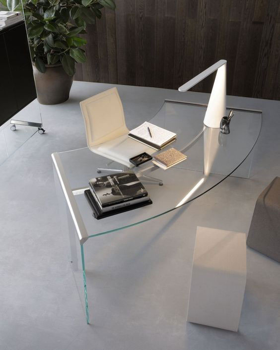 مدل میز شیشه ای اداری