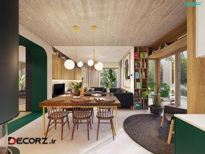 آپارتمانی ۷۲ متری با دکوراسیونی مدرن و گرم آپارتمانی ۷۲ متری با دکوراسیونی مدرن و گرم