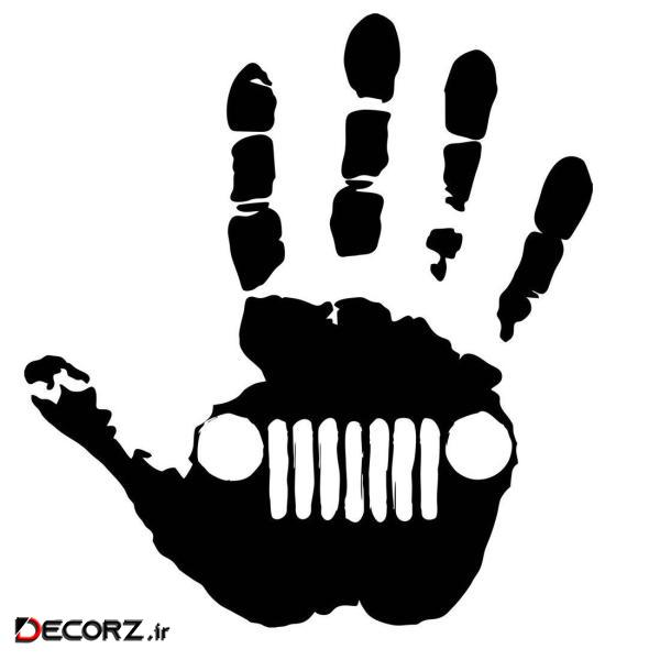 استیکر طرح Jeep Hand