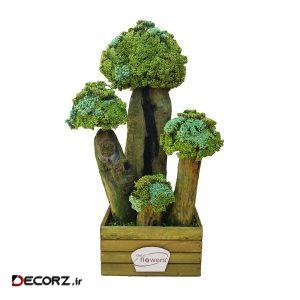 درختچه بونسای خشک دکوفلاورز مدل t127