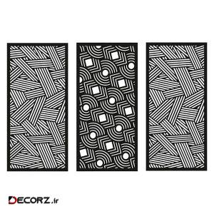 دیوارکوب طرح دایره و خط کد ۸O3B مجموعه ۳ عددی
