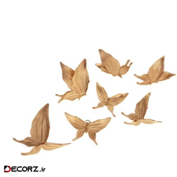 دیوارکوب طرح پروانه کد P01 مجموعه ۷ عددی دیوارکوب طرح پروانه کد P01 مجموعه ۷ عددی