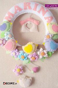 زیباترین مجموعه حلقه در اتاق کودک (حلقه اسم نمدی) زیباترین مجموعه حلقه در اتاق کودک (حلقه اسم نمدی)