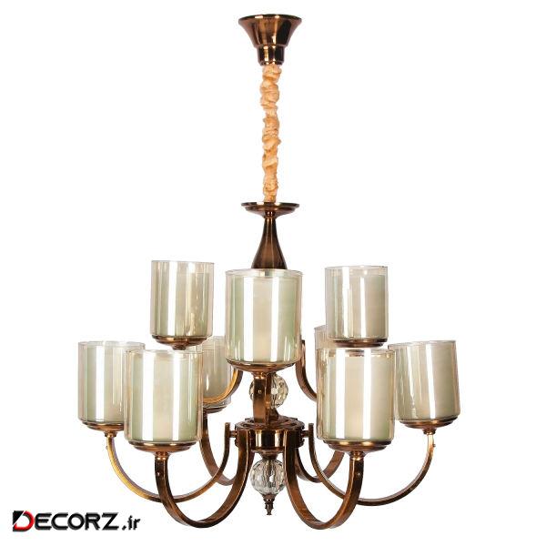 لوستر 9 شعله مدل آبشاری کد A2204/22K لوستر 9 شعله مدل آبشاری کد A2204/22K