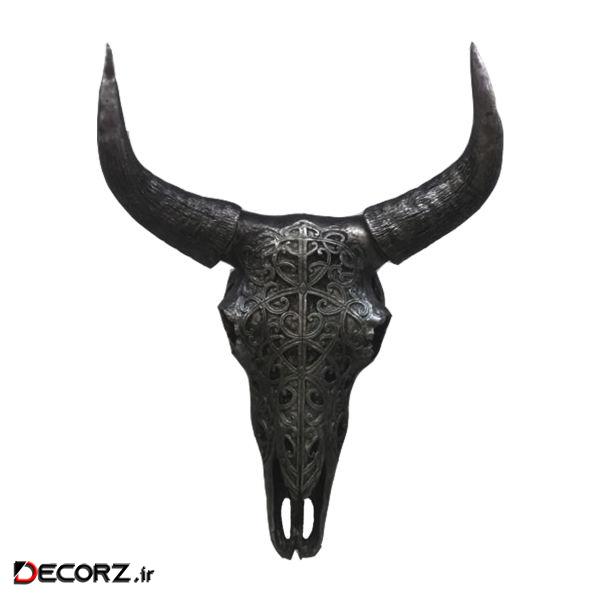مجسمه طرح جمجمه شاخ دار مدل zhivan -654 مجسمه طرح جمجمه شاخ دار مدل zhivan -654