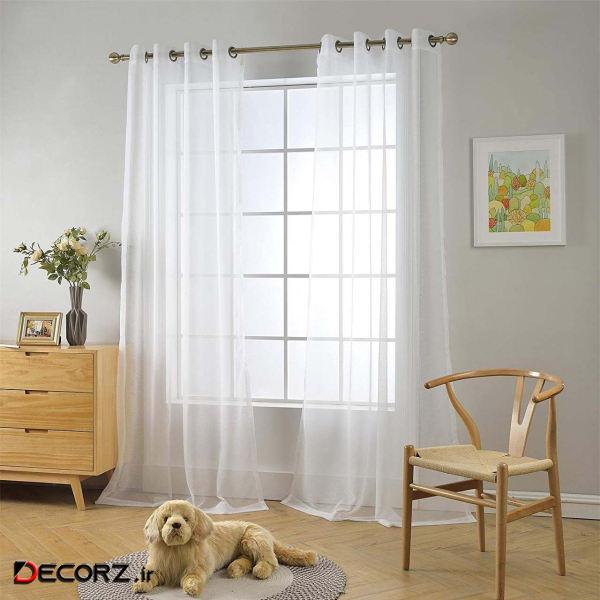 مجموعه دو عددی پرده حریر مدل N110 سایز 280×150 سانتی متر مجموعه دو عددی پرده حریر مدل N110 سایز 280×150 سانتی متر