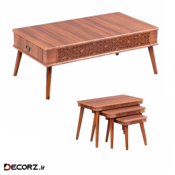 میز پذیرایی کد 920 مجموعه 4 عددی
