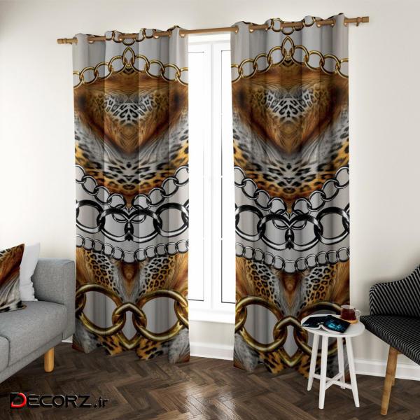 پرده مدل K5021 طرح سه بعدی سایز 280x150 سانتی متر
