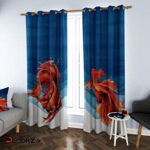 پرده مدل K5025-26 طرح سه بعدی سایز ۲۸۰×۱۵۰ سانتی متر