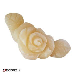 چراغ خواب سنگ نمک طرح گل رز کد ۲۶۴۸