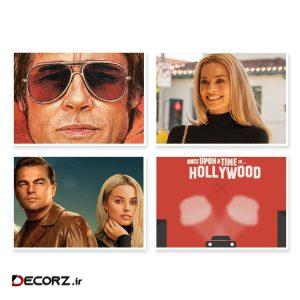 پوستر طرح فیلم Once Upon a Time in Hollywood کد A-1709 مجموعه ۴ عددی