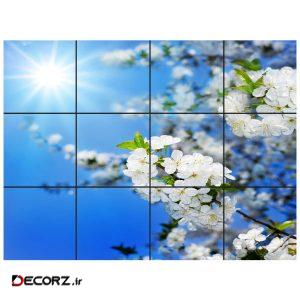 تایل سقفی آسمان مجازی طرح شکوفه و خورشید کد ۰۱۰۰ سایز ۶۰×۶۰ سانتی متر مجموعه ۱۲ عددی تایل سقفی آسمان مجازی طرح شکوفه و خورشید کد ۰۱۰۰ سایز ۶۰×۶۰ سانتی متر مجموعه ۱۲ عددی