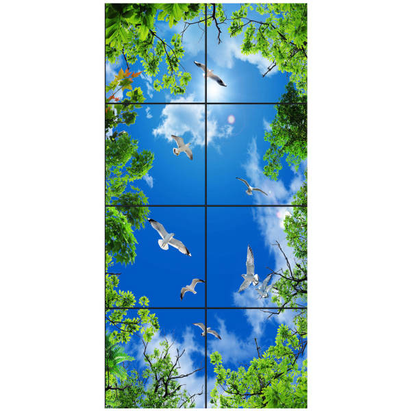 تایل سقفی آسمان مجازی طرح پرواز و درختان کد 0200 سایز 60x60 سانتی متر مجموعه 8 عددی تایل سقفی آسمان مجازی طرح پرواز و درختان کد 0200 سایز 60x60 سانتی متر مجموعه 8 عددی