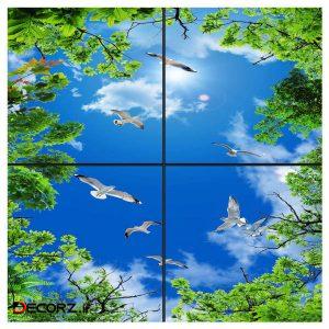 تایل سقفی آسمان مجازی طرح پرواز و درختان کد ۰۲۰۰ سایز ۶۰×۶۰ سانتی متر مجموعه ۴ عددی تایل سقفی آسمان مجازی طرح پرواز و درختان کد ۰۲۰۰ سایز ۶۰×۶۰ سانتی متر مجموعه ۴ عددی