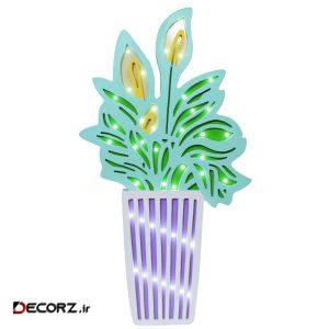 آباژور رومیزی طرح گل کد۰۵۸