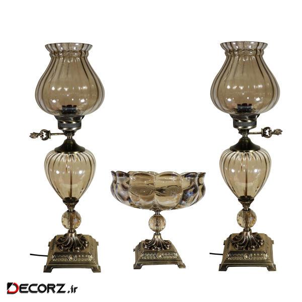 آباژور رومیزی مدل LA101 بسته 2 عددی به همراه میوه خوری آباژور رومیزی مدل LA101 بسته 2 عددی به همراه میوه خوری