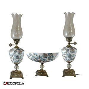آباژور رومیزی مدل T135بسته ۲ عددی به همراه میوه خوری