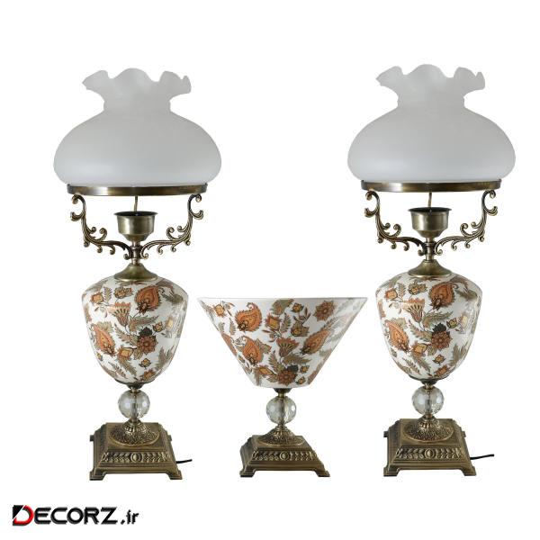آباژور رومیزی مدل T212بسته 2 عددی به همراه میوه خوری آباژور رومیزی مدل T212بسته 2 عددی به همراه میوه خوری