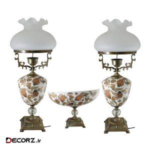 آباژور رومیزی مدل T213بسته ۲ عددی به همراه میوه خوری