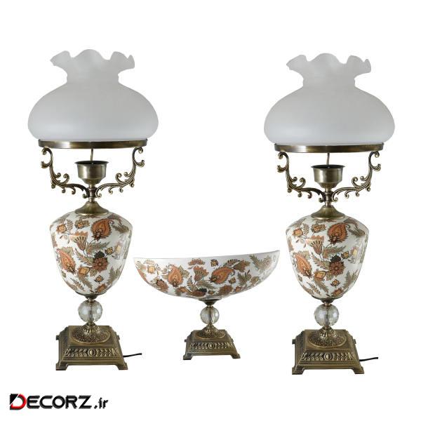 آباژور رومیزی مدل T213بسته 2 عددی به همراه میوه خوری آباژور رومیزی مدل T213بسته 2 عددی به همراه میوه خوری