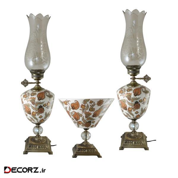 آباژور رومیزی مدل T216بسته 2 عددی به همراه میوه خوری آباژور رومیزی مدل T216بسته 2 عددی به همراه میوه خوری