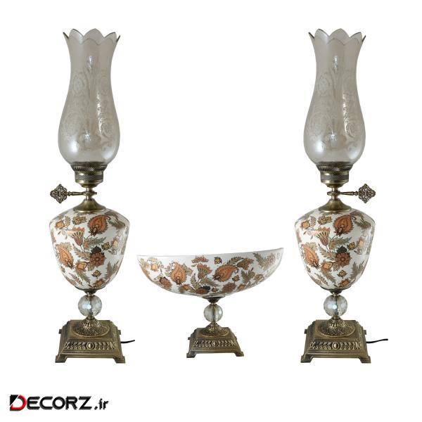 آباژور رومیزی مدل T217بسته 2 عددی به همراه میوه خوری آباژور رومیزی مدل T217بسته 2 عددی به همراه میوه خوری