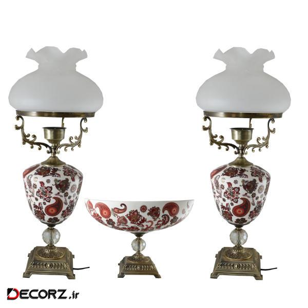 آباژور رومیزی مدل T60بسته 2 عددی به همراه میوه خوری آباژور رومیزی مدل T60بسته 2 عددی به همراه میوه خوری
