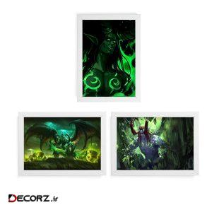 تابلو آرتیفن طرح بازی World Of Warcraft کد ۱۲۹W مجموعه ۳ عددی تابلو آرتیفن طرح بازی World Of Warcraft کد ۱۲۹W مجموعه ۳ عددی