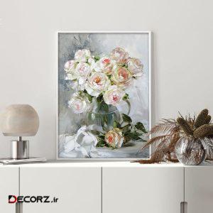 تابلو دیواری طرح گل نقاشی کد NS 004 تابلو دیواری طرح گل نقاشی کد NS 004