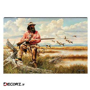 تابلو شاسی طرح شکارچی مرغابی کد ۴G-AVZ-6002 تابلو شاسی طرح شکارچی مرغابی کد ۴G-AVZ-6002