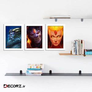 تابلو طرح dota2 مجموعه ۳ عددی تابلو طرح dota2 مجموعه ۳ عددی