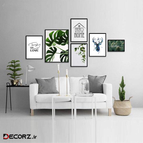 تابلو مدل برگ انجیری مجموعه 6 عددی تابلو مدل برگ انجیری مجموعه 6 عددی