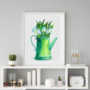 تابلو مدل گل آبرنگی کد T04 تابلو مدل گل آبرنگی کد T04