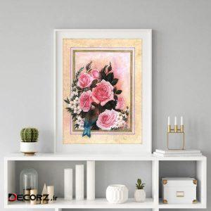 تابلو مدل گل و مرغ کد T13 تابلو مدل گل و مرغ کد T13
