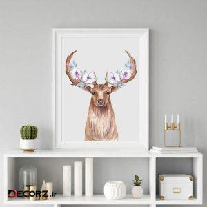 تابلومدل گل آبرنگی کد T05 تابلومدل گل آبرنگی کد T05