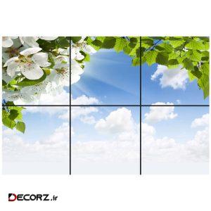 تایل سقفی آسمان مجازی طرح برگ و شکوفه کد ۰۹۰۰ سایز ۶۰×۶۰ سانتی متر مجموعه ۶ عددی تایل سقفی آسمان مجازی طرح برگ و شکوفه کد ۰۹۰۰ سایز ۶۰×۶۰ سانتی متر مجموعه ۶ عددی