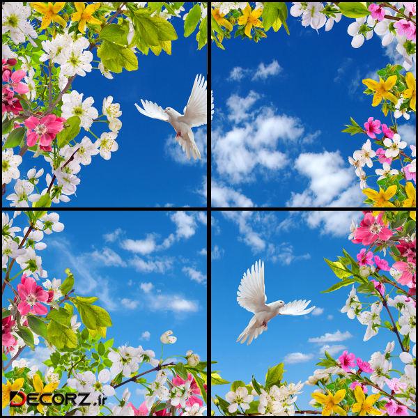 تایل سقفی آسمان مجازی مدل NB304 سایز 60x60 مجموعه 4 عددی تایل سقفی آسمان مجازی مدل NB304 سایز 60x60 مجموعه 4 عددی