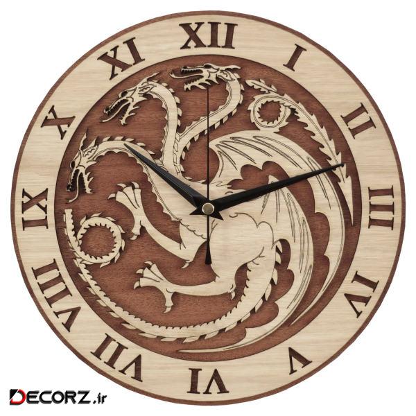 ساعت دیواری آتینو طرح Targaryen ساعت دیواری آتینو طرح Targaryen