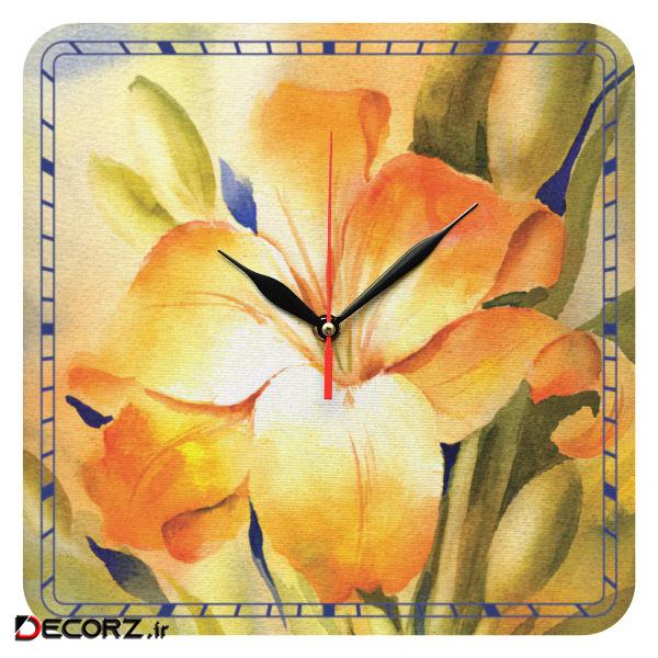 ساعت دیواری مدل 1023 طرح گل سوسن ساعت دیواری مدل 1023 طرح گل سوسن