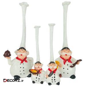 مجسمه آشپز کلاه بلند شیانچی مدل ۰۲۰۰۲۰۲۲۴ مجموعه ۴ عددی مجسمه آشپز کلاه بلند شیانچی مدل ۰۲۰۰۲۰۲۲۴ مجموعه ۴ عددی