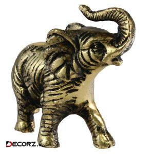 مجسمه برنزی طرح فیل وحشی کد 020030046