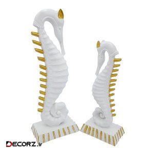 مجسمه طرح اسب دریایی کد ۱۲۱۰۱۶ مجموعه ۲ عددی مجسمه طرح اسب دریایی کد ۱۲۱۰۱۶ مجموعه ۲ عددی