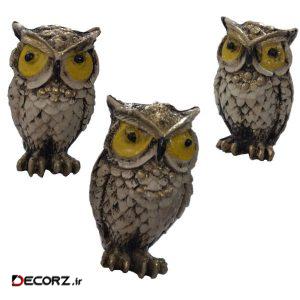 مجسمه طرح جغد چشم زرد کد ۰۶۳ مجسمه طرح جغد چشم زرد کد ۰۶۳