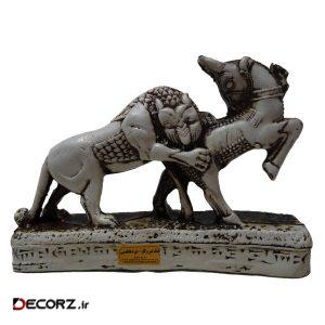 مجسمه طرح جنگ شیر و گاو مدل G1 مجسمه طرح جنگ شیر و گاو مدل G1