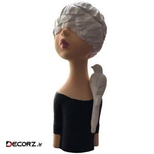 مجسمه طرح دختر و پرنده مدل design مجسمه طرح دختر و پرنده مدل design