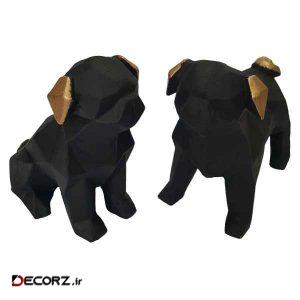 مجسمه طرح سگ مدل D75 مجموعه ۲ عددی مجسمه طرح سگ مدل D75 مجموعه ۲ عددی