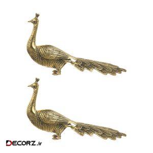 مجسمه طرح طاووس کد ۰۰۱ مجموعه ۲ عددی مجسمه طرح طاووس کد ۰۰۱ مجموعه ۲ عددی