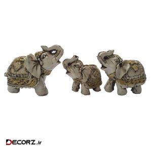 مجسمه طرح فیل کد ۰۵۴ مجموعه ۳ عددی مجسمه طرح فیل کد ۰۵۴ مجموعه ۳ عددی